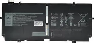 X1W0D Laptop Battery 51Wh 6375mAh 7.6V Compatible with Dell XPS 13 7390 2-in-1 / XPS 13 9310 2-in-1 / P103G P103G001 P103G002 Series 52TWH XX3T7 0XX3T7 00FDRT X1WOD MM6M8 0MM6M8