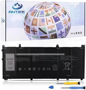 ANTIEE VG661 Laptop Battery Replacement for Dell Alienware X14 R1 Alienware X14 R2 Series Notebook 0GD3C9 GD3C9 0V4N84 V4N84 31CP5/46/95-2 11.4V / 80.5Wh / 6709mAh