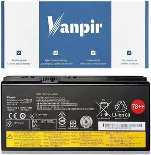 00HW030 Laptop Battery 15V 96Wh 6400mAh 8-Cell Replacement for Lenovo ThinkPad P70 P71 Series Notebook 78++ 78+ SB10F46468 01AV451 4X50K14092 5B10W13950