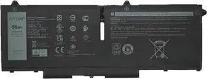 FK0VR Laptop Battery 58Wh 3625mAh 15.2V Compatible with Dell Latitude 5330 5430 7330 7430 7530 / Latitude 5330 7330 7430 2-in-1 Series 293F1 08P81K 08H6WD 001VX5 051R71 0404T8 FKOVR 8H6WD 8P81K