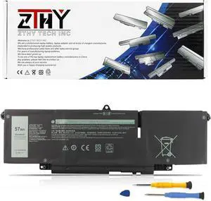 WW8N8 66DWX Laptop Battery Replacement for Dell Latitude 7340 7350 7440 7450 7640 7650 Series P126F P126F001 P175G P175G001 P176G P176G001 086D0Y 86D0Y 0HYH8 0CTJJ6 047T0 11.4V 57Wh 4878mAh 3-Cell
