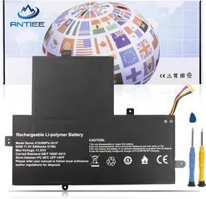 ANTIEE U478388PV-3S1P U478388PV 478388PV-3S1P Laptop Battery Replacement for Gateway GWTN156-12Bl GWTN156-12BK GWTN156-12BL GWTN156-12GR GWTN156-12RD Series 3ICP5/83/88 11.4V 57Wh 5000mAh