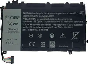 271J9 Laptop Battery 30Wh 2500mAh 3-Cells 11.1V Compatible with Dell Latitude 13 7000 13 7350 Series 0271J9 0GWV47 0MN791 3WKT0 GWV47 MN791 YX81V
