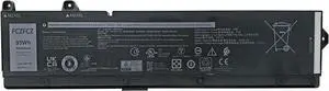 X9FTM Battery Replacement for Dell Precision 7680 7770 7780 Series V0GMT NYD3W TJDRR XYCW0 NCC3D 0NCC3D Series 97Wh 8070mAh 11.4V 6-Cell