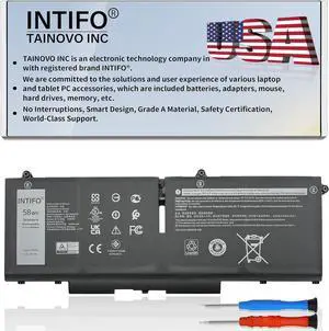 58Wh 07KRV Laptop Battery Compatible with Dell Latitude 5330 5430 5530 Precision 3570 Series Notebook 0H4PVC H4PVC Y86WG 0Y86WG M69D0 08WRCR 078FWY [15.2V 3625mAh 4-Cell]