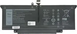 JHT2H Battery 52Wh 6500mAh 4-Cell 7.6V Compatible with Dell Latitude 7310 7410 / Latitude 7410 Chromebook Enterprise Series Y7HR3 35J09 4V5X2 HRGYV WY9MP XMV7T 009YYF