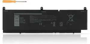 PKWVM Laptop Battery Replacement for Dell Precision 7550 7560 7750 7760 Mobile Workstation P44E P93F P44E001 P44E002 P93F001 P93F002 C903V CR72X 0CR72X 0447VR 068N03 453-BBCQ 11.4V 95WH