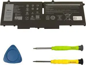 07KRV Laptop Battery 15.2V Replacement for Dell Latitude 5430 5530 Precision 3570 P104F P104F005 P137G P137G004 Series M69D0 H4PVC 0H4PVC Y86WG 0Y86WG 08WRCR 078FWY 4FVJG O7KRV 58Wh 4Cell