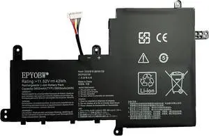 B31N1729 Laptop Battery 42Wh 3653mAh 11.52V Compatible with ASUS VivoBook S530UA-BQ019T S530UA-BQ261T S530UF-BQ003T S530UF-BQ049T S530UF-BQ050T S530UF-BQ819T Series 3ICP5/57/81 0B200-02920000