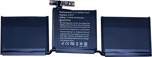 A2171 Laptop Battery 58.2Wh 4700mAh 11.4V Compatible with MacBook Pro 13-inch 2020 Touch A2159(2019) A2338 EMC 3578 I7-8557U 1.7 Touch 2019 A2159 A2159 EMC 3301 A2289 Series 616-00578