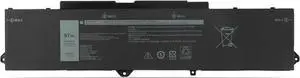 9JRV0 0P3TJ 0R05P0 05RGW Laptop Battery Compatible with Dell Latitude 5521 5531 Precision 3561 3571 3581 3591 Alienware m17 R5 AMD/Alienware m18 R1 R2 / Alienware m18 R1 AMD Series(11.4V 97Wh)