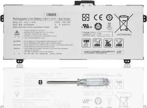 AA-PBUN4NP Laptop Battery for Samsung NP940Z5J NP940Z5L NP940Z5L-X01US NP940Z5L-X03US NP940Z5L-S03US NP9300AA Series BA43-00374A 4ICP6/60/80 15.2V/57Wh/3780mAh