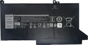 DJ1J0 Laptop Battery 42Wh 3500mAh 3-Cell Compatible with Dell Latitude 7280 7290 7380 7390 7480 7490 / Latitude E7280 E7290 E7380 E7390 E7480 E7490 Series 451-BBZL C27RW PGFX4 ONFOH DJ1JO