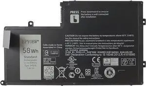 0PD19 Laptop Battery 58Wh Compatible with Dell Inspiron 5442 5443 5445 5447 5545 5547 / Latitude 3450 3550 Series TRHFF 0R0JM6 01V2F 01V2F6 0DFVYN 1V2F6 58DP4 5MD4V 86JK8 6PHG8 DFVYN