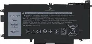 K5XWW Laptop Battery 60Wh 7500mAh 4-Cell 7.6V Compatible with Dell Latitude 5289 2-in-1 / Latitude 7389 2-in-1 / Latitude 7390 2-in-1 Series 6CYH6 71TG4 725KY N18GG
