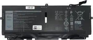 722KK Laptop Battery 52Wh Compatible with Dell XPS 9300 (2020) 13.4" / XPS 9300 i5 FHD/XPS 9300 i7-1065G7 / XPS 9310 (2020) 13.4" / XPS 9380 (2020) 13.4" Series 2XXFW 02XXFW FP86V WN0N0