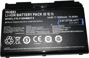 P150HMBAT-8 X710S Laptop Battery Replacement for CLevo 6-87-X710S-4271 6-87-X710S-4272 6-87-X710S-4J7 6-87-X710S-4J72 Sager NP8170 NP8150 NP8130 P170HM P170 P170SM-A(14.8V 76.96Wh 5200mAh)