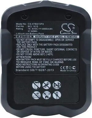 Replacement for Battery Hitachi DV 14DV, DV 14DVA, DV 14DVKS, G 14DL, UB 18D, UB 18DL, WH 14D, WH 14DA, WH 14DAF2, WH 14DH, WH 14DL, WH 14DM, WH 14DMB
