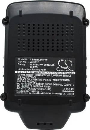 1500mAh/18.0V Replacement Battery for Rockwell RK2852K2 RK1806K2 RK2859 RK2863K RK2701K RK2863 RK2810K RK2800K RK2855K2 RK2860 RK2868K2 RK2800K2 RK1809K2 RD2874 RK2852 RK2800 RK2856 RD2872 RW9351.1