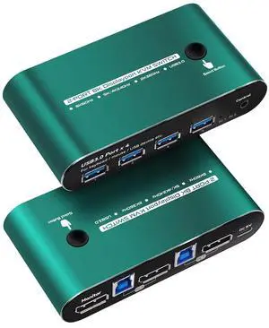 Ennovor kvm Switch 1 Monitors 2 Computers dp 4k 240hz kvm Switch 1 Monitors 2 Computers dp 4k 240hz (DP2.0 KVM 2 * 1)
