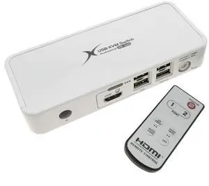 Ennovor BeMatik Uniclass KVM Switch HDMI Audio USB2 1KVM to 2CPU