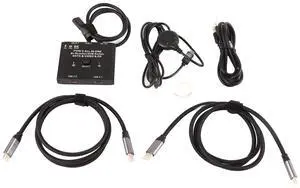 Ennovor USB C Switcher KVM Switch USB C Bi Directional Switcher 2 in 1 Out 1 in 2 Out Support 8K 60Hz 10Gbps 100W Charging USB Type C KVM Switch for Laptops