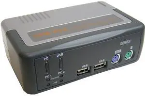 Ennovor BeMatik Uniclass USB KVM Switch PS2 VGA 1 KVM to 2 CPU