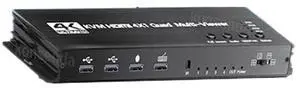 Ennovor 4 Port HDMI Quad Multi-Viewer with KVM Switch 4x1 HDMI KVM Multiviewer Seamless Switch Support USB Keyboard Mouse for PC Loptop(with EU Plug)
