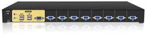 Ennovor Tucus Multitool Accessories - 8ports VGA KVM Switch with USB and cable,1920 * 1440