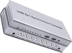 Ennovor 4 Port Smart KVM Switch - USB Keyboard Mouse Synchronizer Controller, 1-for-4 Ports Splitter, Plug and Play Support for MAC Windows Linux and Other Systems (Size : 8 Ports)