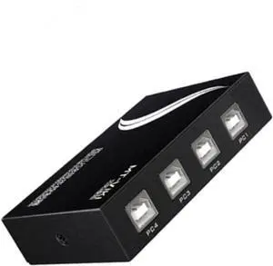 Ennovor KVM Switch - USB Keyboard Mouse Synchronizer Controller, 4/8/16 PCs Sharing with One Set of Keyboard and Mouse, Plug and Play Distributor Support for Windows/Linux (Size : 4 Ports)