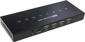 USB2.0 Manual Sharing Switching Printer Sharing Device USB Hubs 8 in 4 Out Data Transfer Hubs Converters