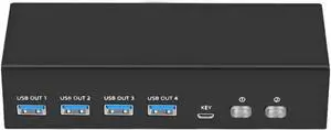 Ennovor Displayport KVM Switcher for 2 Computers USB3.0 KVM Switcher 2 in 2 Out 4 USB3.0 Port for Mouse Monitors Accessories