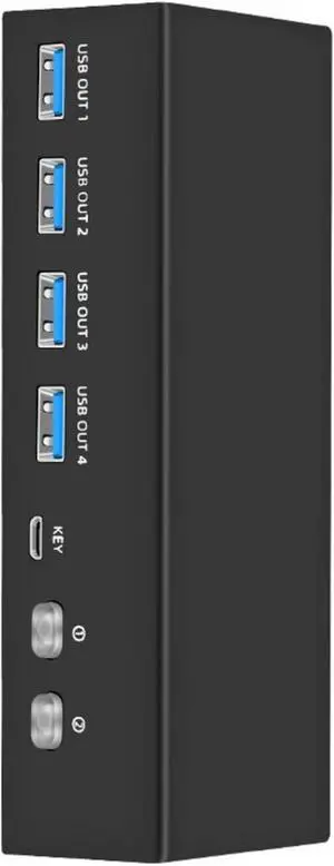 Ennovor 8K HDTV KVM Switcher 2 Monitors 2 Computers 8K@60Hz Monitors KVM Switcher with 4 USB3.0 for Keyboard Printer