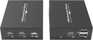 Ennovor 150M HDMI KVM Extender 1080p HDMI Repeater Mouse Keyboard Extender CAT5e CAT6 Ethernet Cables Splitter Support Mouse Keyboard