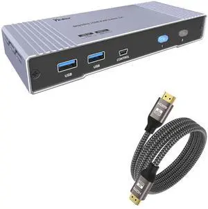 Ennovor 8K HDMI Switch + 8K HDMI Cable 6ft