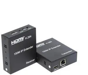 Ennovor 1080P 150M HDMI IP Extender, Via RJ45 Ethernet Network Cat6 Cat 6 6a Cable Extension Via Switch 1 Transmitter to Multi Receiver with H.264 for PS4 Laptop TV (TX+RX)