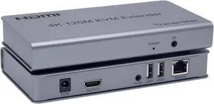 Ennovor DAGIJIRD HDMI KVM USB Extender 4K@30HZ Over RJ45 Ethernet Cat5e/6, Up to 120M Keyboard & Mouse Ethernet Network