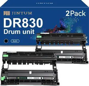 JINTUM DR830 Drum Unit Compatible with Brother DR830 DR-830 TN830 TN-830 Drum Unit Replacement for Brother HL-L2460DW DCP-L2640DW HL-L2405W MFC-L2820DW Printers (2 Pack)