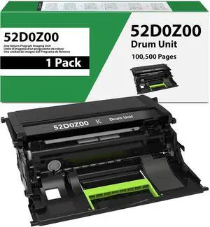 52D0Z00 Imaging Drum Unit Compatible for Lexmark 52D0Z00 Drum Unit Replacement for MS710dn MS711dn MS810n MS810de MS810dn MS810dtn MS811dn MS811dtn MS812de MS812dn MS812dtn Printer