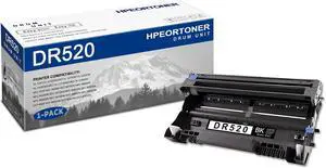 Ennovor 1 PK DR520 Black Drum Unit 28,700 pages High Yield Compatible, DR520, Replacement for Brother HL-5240 HL-5280DW HL-5380DN MFC-8370 MFC-8460N MFC-8470DN MFC-8480DN MFC-8660DN DCP-8060 Printer