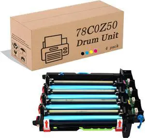 Ennovor 78C0Z50 High Yield Drum Unit Replacement for Lexmark C2325 MC2325 C2425 MC2425 MC2535 MC2640 Printer Imaging Drum Kits Set