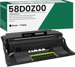 Remanufactured 58D0Z00 Black Imaging Unit Replacement for Lexmark 58D0Z00 Drum for B2865dw MS821dn MS821n MS823dn MS825dn MS826de MS725dvn MX721ade MX722ade MX822ade MX826ade Printer (1-Pack)