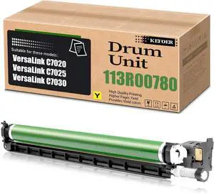 Compatible 113R00780 Imaging Drum Unit Replacement for Xerox 113R00780 Drum Cartridge for VersaLink C7020 C7025 C7030 Printer (Yellow)