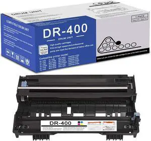 1 Pack DR400 BK Drum Unit High Yield Compatible DR400 Replacement for Brother DCP-1200 1400 HL-1230 1240 1250 1470N MFC-8300 8500 9600 P2500 IntelliFax-4100e 4100 4750 5750e Printer