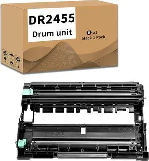 Ennovor DR2455 Drum Unit Replacement Compatible for Brother HL-L2375DW HL-L2385DW DCP-L2550DW DCP-L2535DW MFC-L2715DW MFC-L2750DW Printer 1 Black