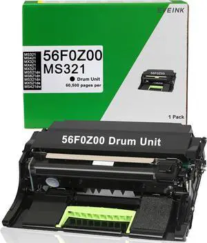Ennovor 56F0Z00 MS321 Drum Unit Compatible with 56F0Z00 56F0ZA0 for Lexmark MS321 MS321dn MS421 MS421dw MS521dn MS621dn MX321 MX421 MX521 MX521de MX521ade MX522 MX622 MX622adhe Printer(60,500 Pages)