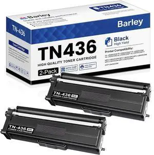 Ennovor TN436BK TN-436BK Compatible TN436BK Super High Yield Toner Cartridge Black Replacement for Brother TN436 TN436BK TN-436BK MFC-L8900CDW MFC-L9570CDW HL-L8360CDW (2 Black)
