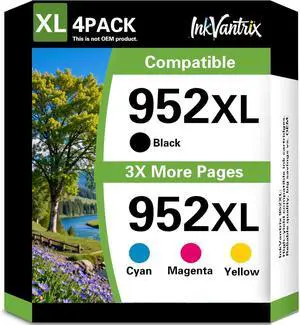 Ennovor 952XL Ink Cartridges Compatible for 952XL Ink Cartridges Replacement for 952XL Ink for OfficeJet Pro 8710 7740 8720 8715 8210 8703 OfficeJet 8702