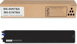 Ennovor MX61NT MX-61NT Black Toner Cartridge (MX-61NTBA) Compatible for Sharp MX-2630N MX-2651 MX-3050N MX-3070N MX-3071 MX-3550N MX-3551 MX3561 MX3571 MX4051 MX4061